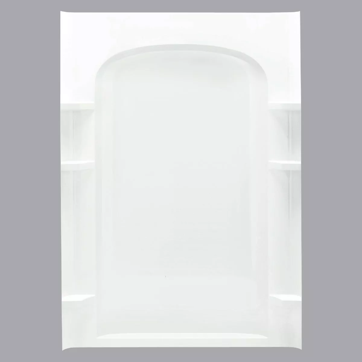 Sterling Ensemble Curve 48 In. W x 72-1/2 In. H 1-Piece Shower Back Wall in White