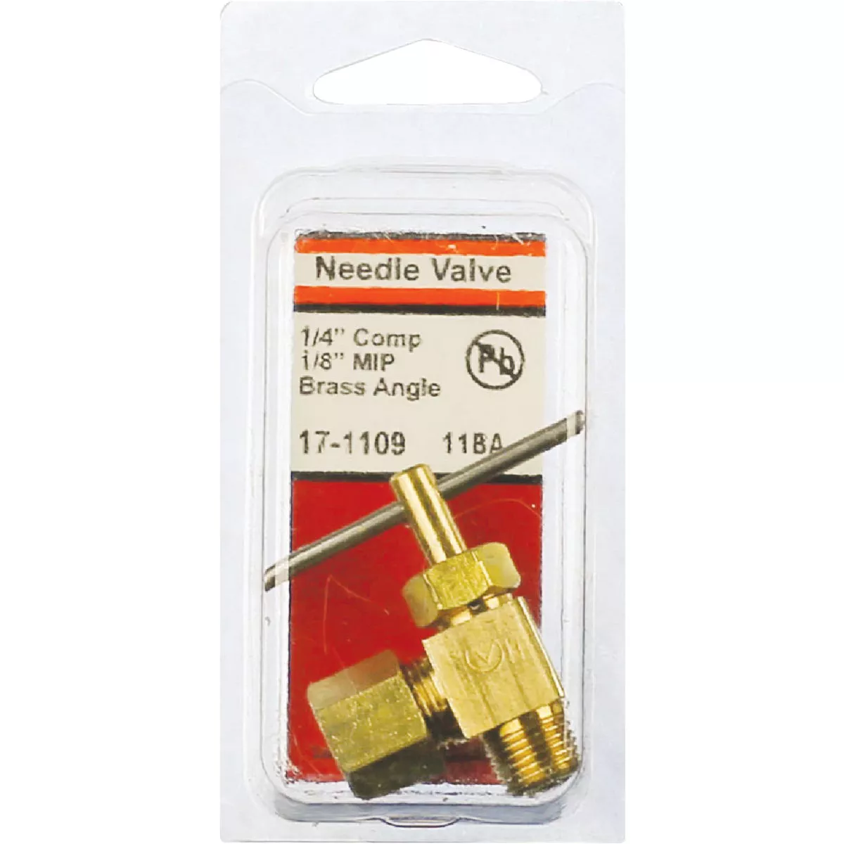 Lasco 1/4 In. C x 1/8 In. MIP Brass Angle Needle Valve - photo 2