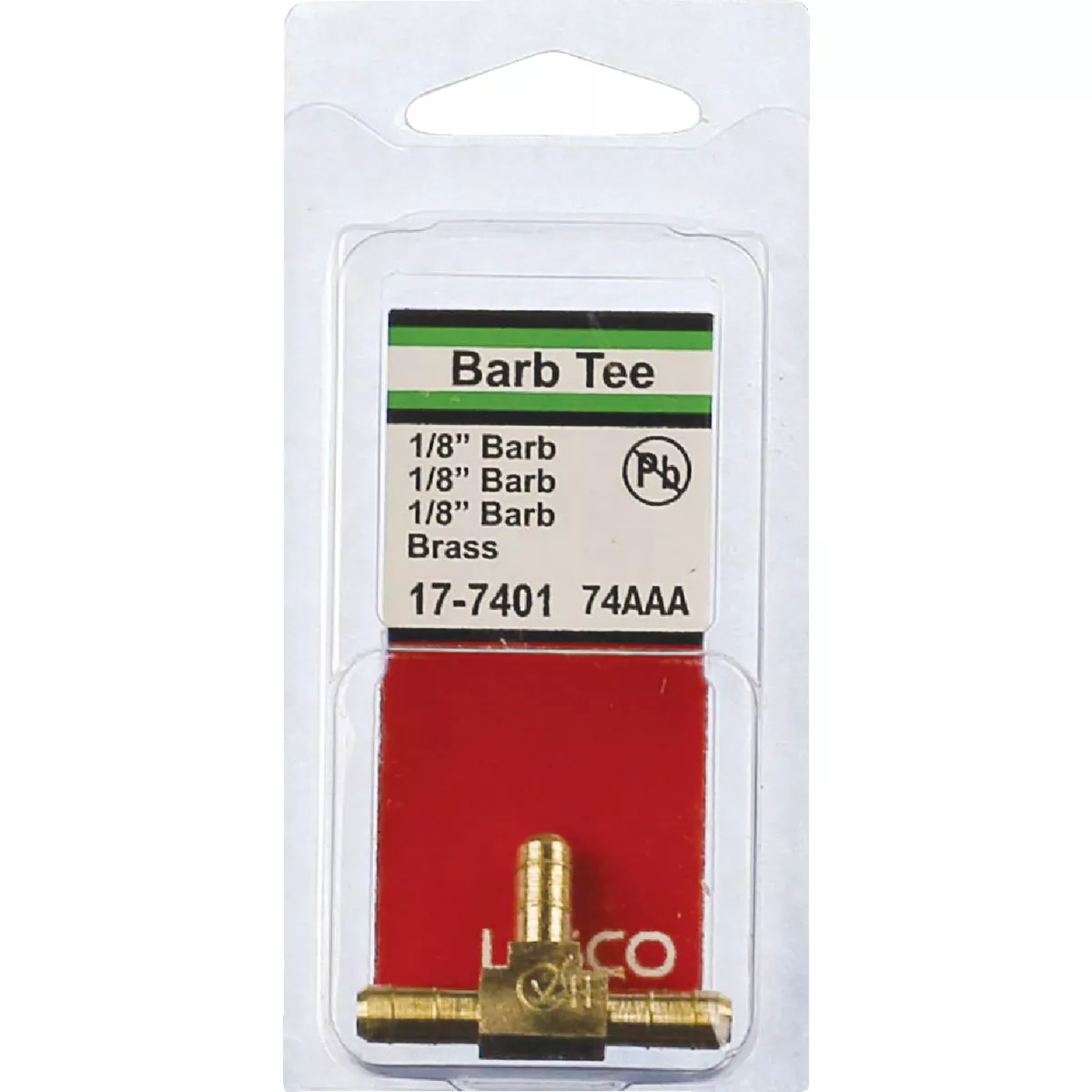 Lasco 1/8 In. Brass Hose Barb Insert Tee - photo 2