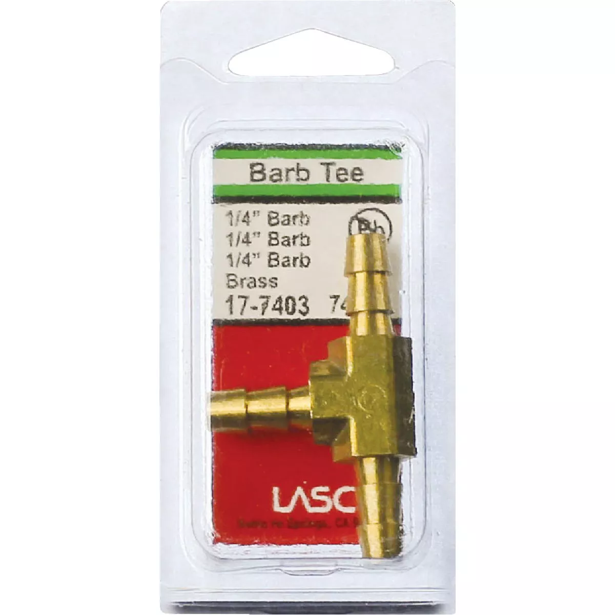 Lasco 1/4 In. Brass Hose Barb Insert Tee - photo 2