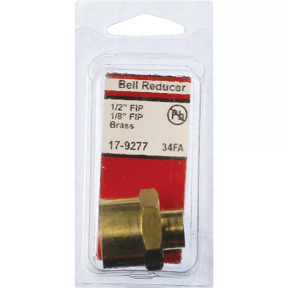 Lasco 1/2 In. FPT x 1/8 In. FPT Yellow Brass Reducing Coupling - photo 2