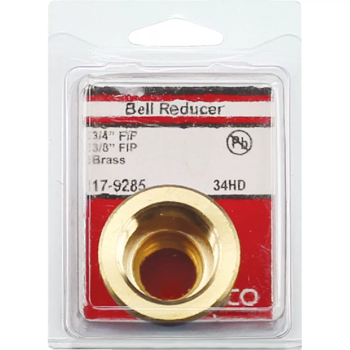 Lasco 3/4 In. FPT x 3/8 In. FPT Red Brass Reducing Bell Coupling - photo 2