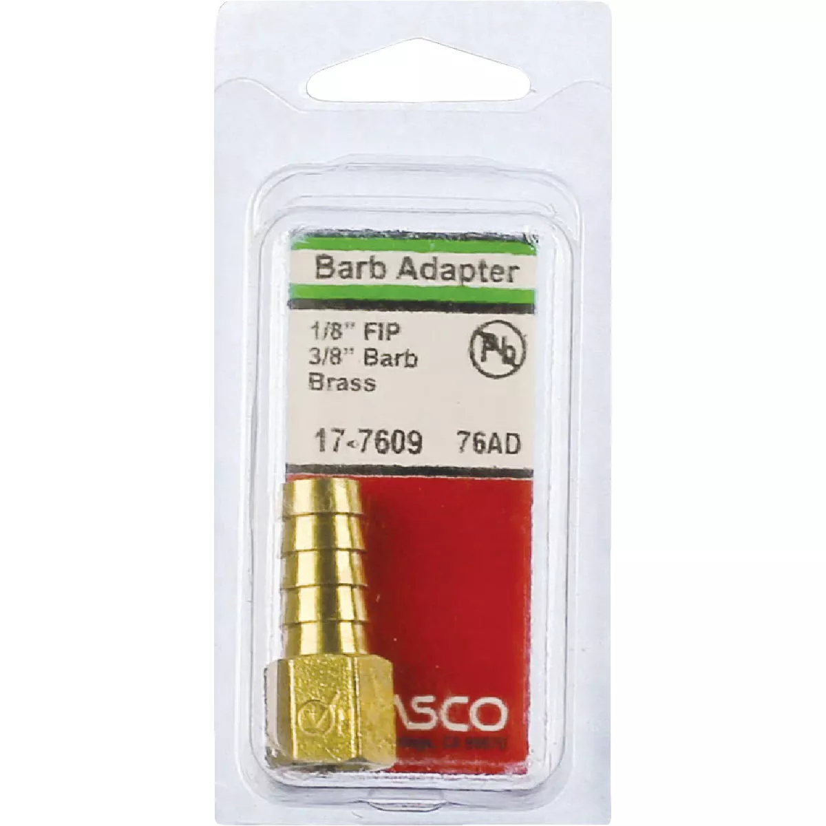 Lasco 1/8 In. FPT X 3/8 In. Brass Hose Barb Adapter - photo 2