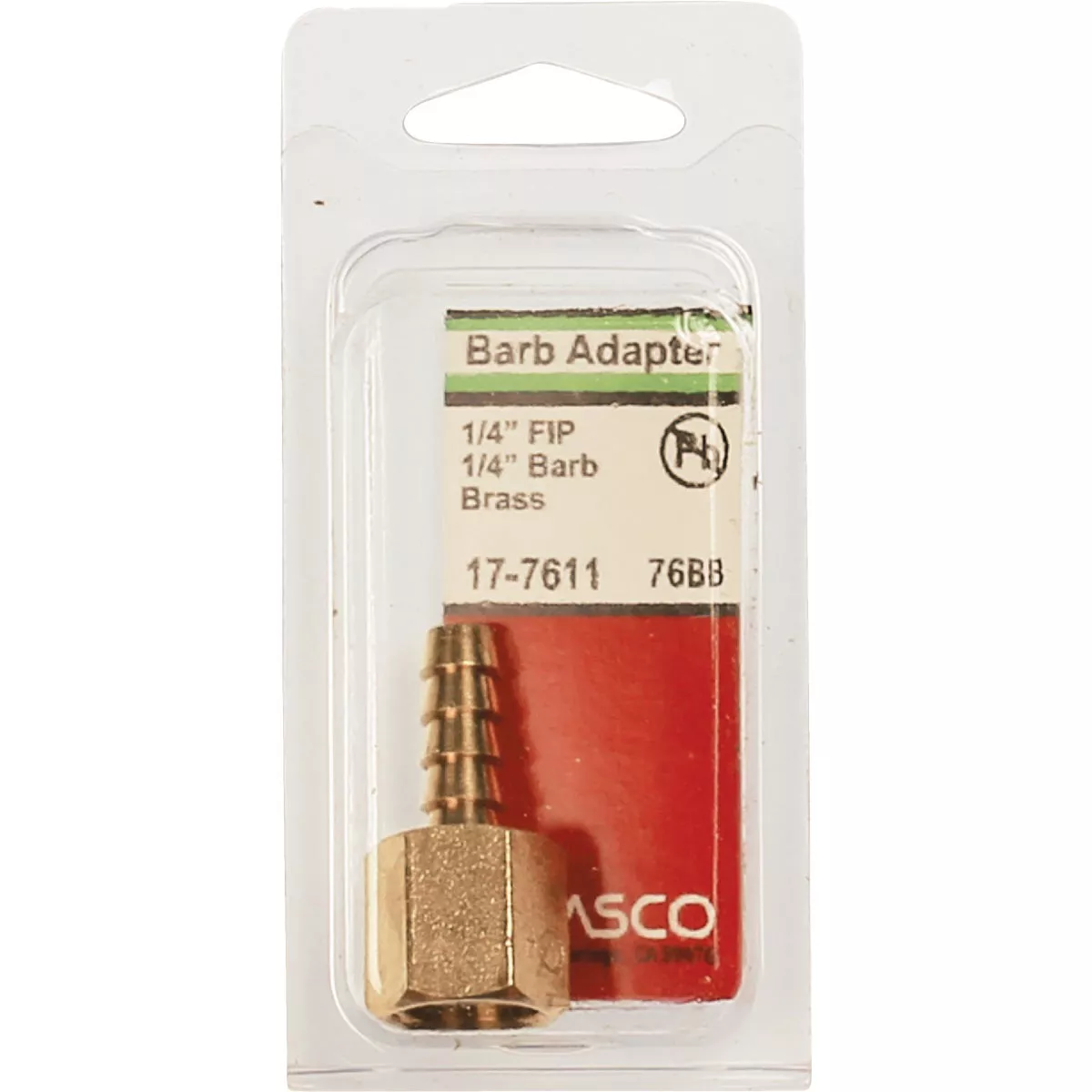 Lasco 1/4 In. FPT x 1/4 In. Brass Hose Barb Adapter - photo 2