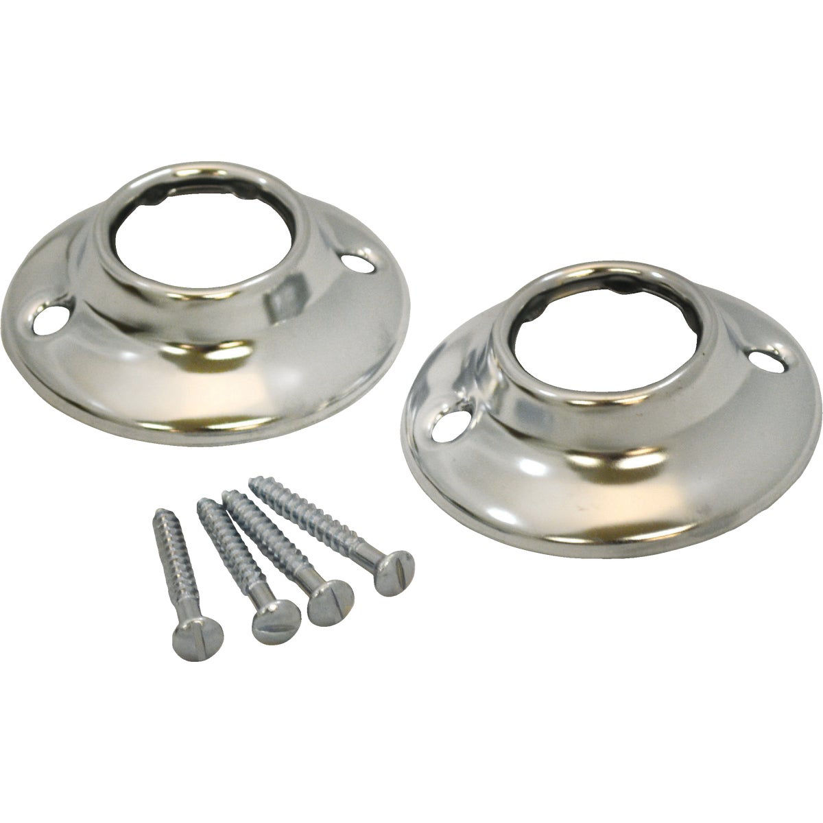 Jones Stephens Chrome Shower Rod Flange (2 Count) Do it Best