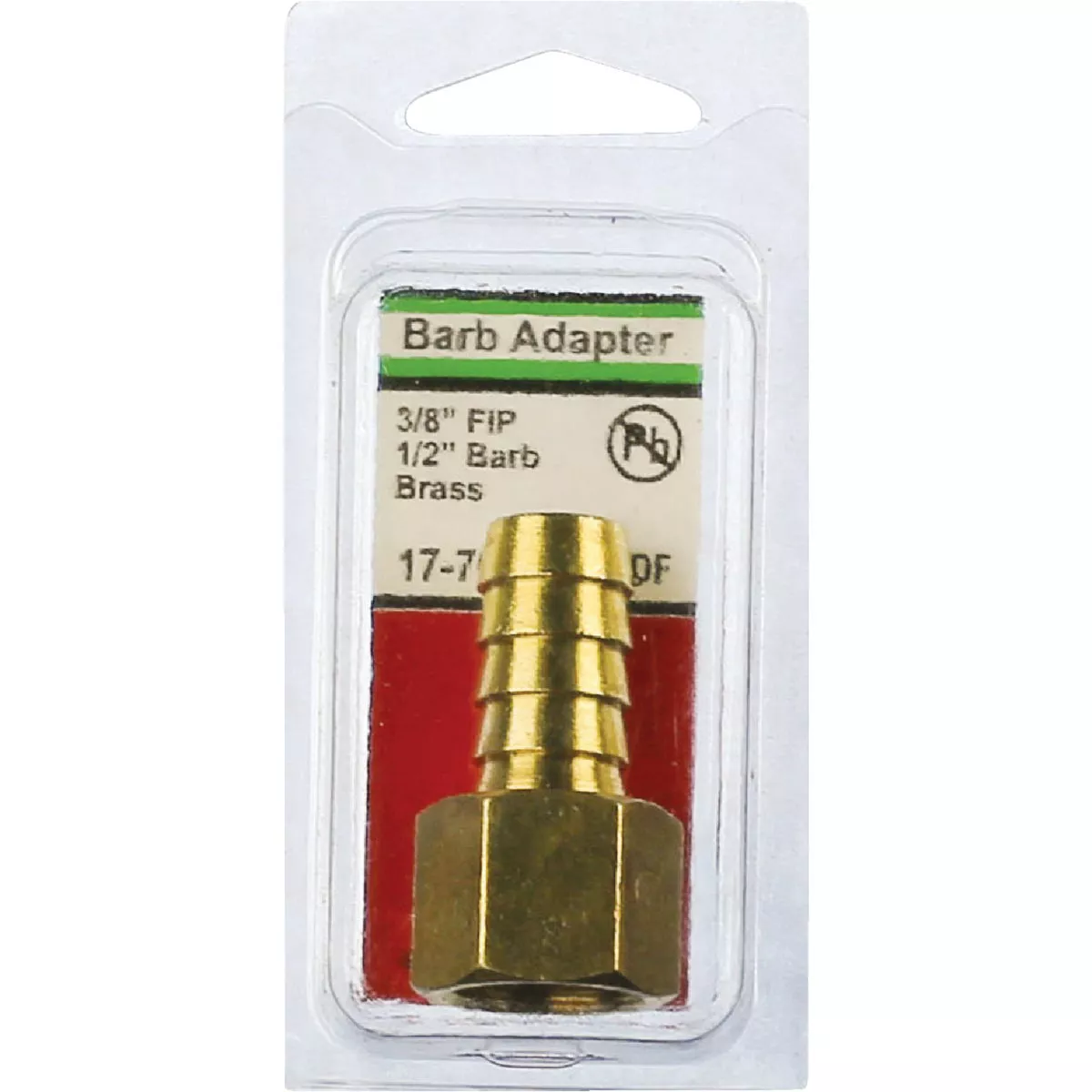 Lasco 3/8 In. FPT x 1/2 In. Brass Hose Barb Adapter - photo 2