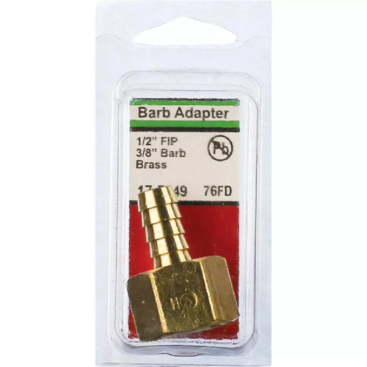 Lasco 1/2 In. FPT x 3/8 In. Brass Hose Barb Adapter - photo 2