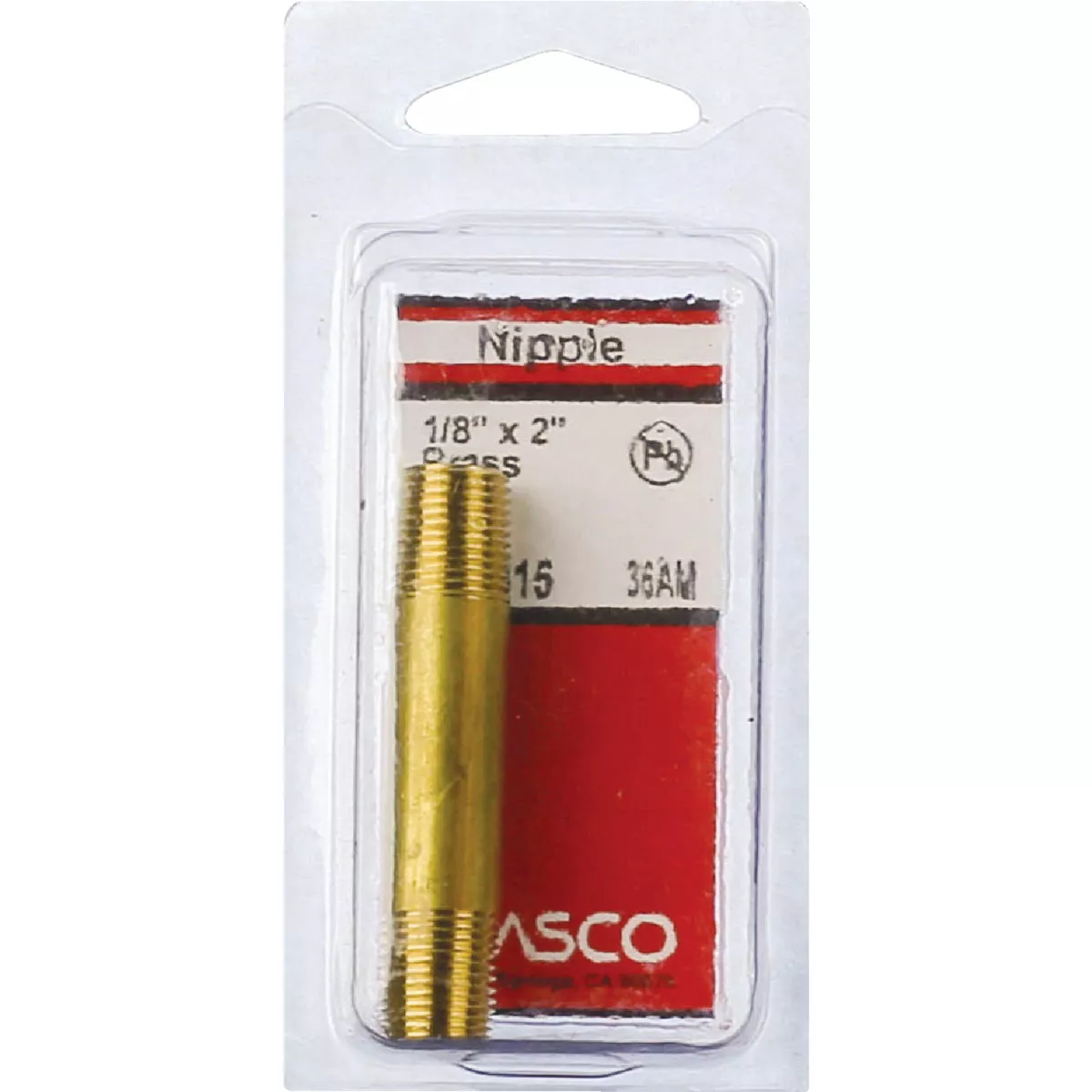 Lasco 1/8 In. x 2 In. Brass Nipple - photo 2
