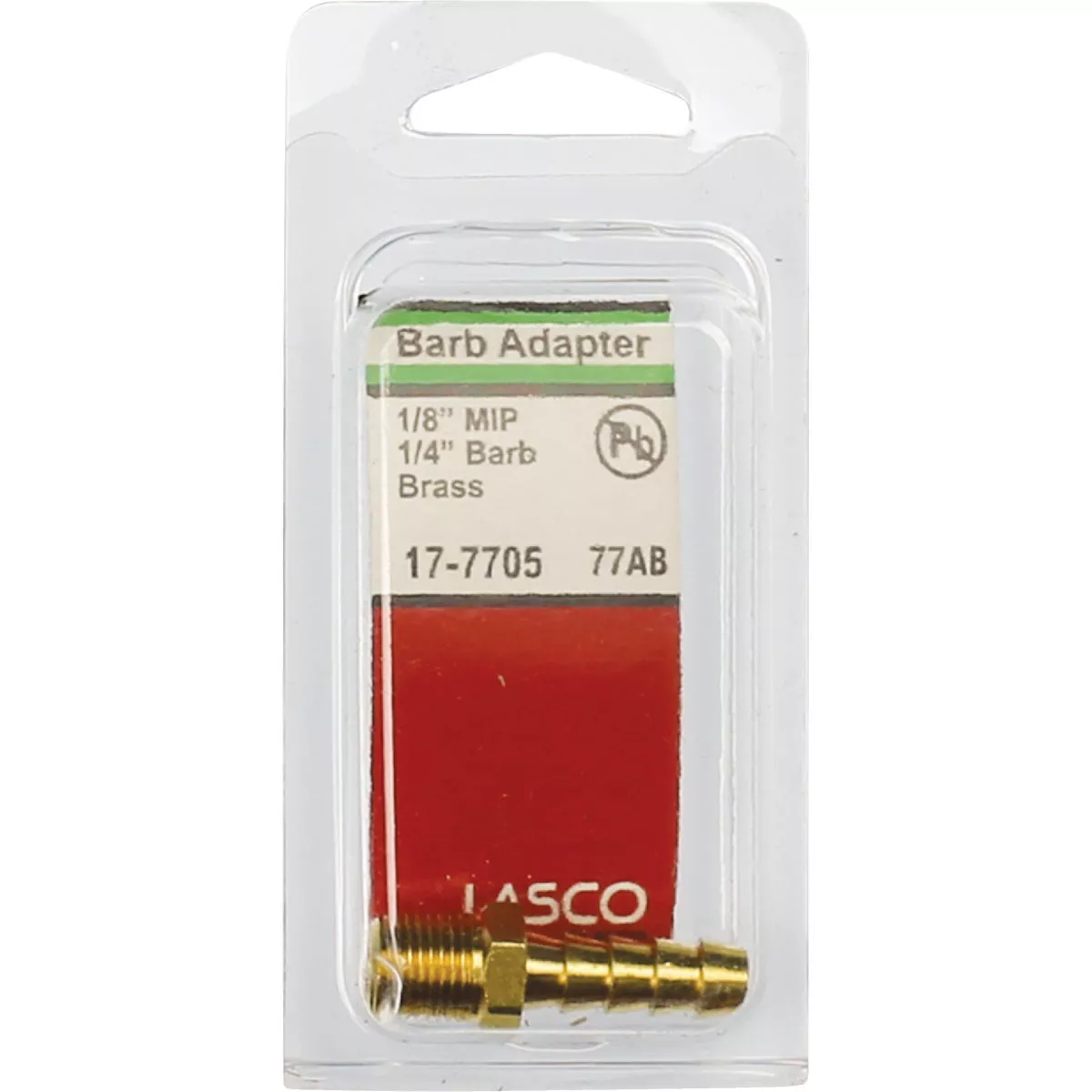 Lasco 1/8 In. MPT x 1/4 In. Brass Hose Barb Adapter - photo 2