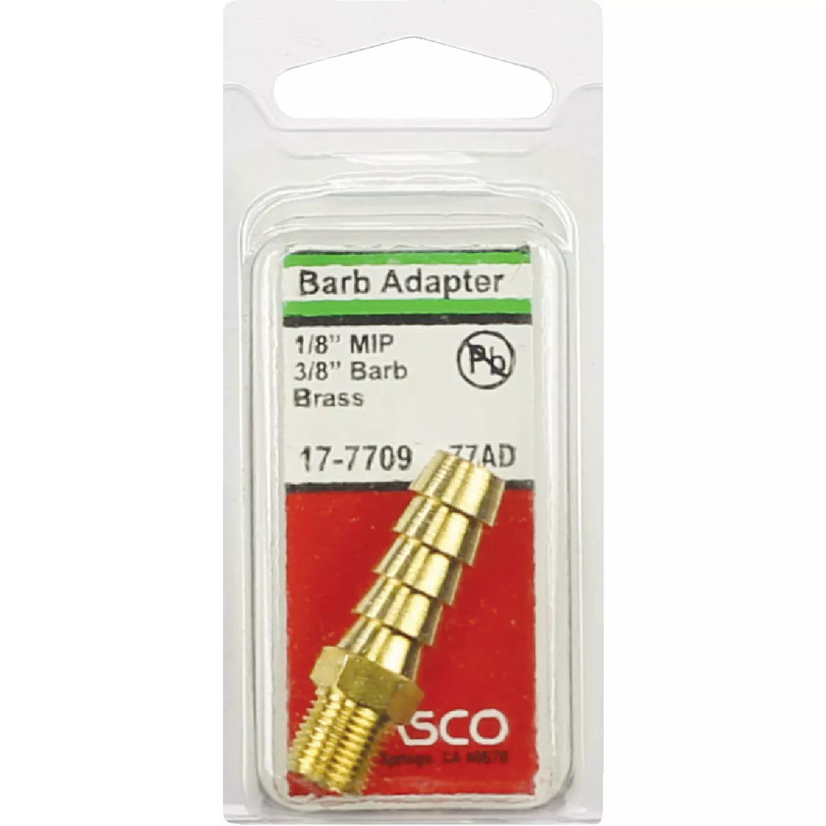 Lasco 1/8 In. MPT x 3/8 In. Brass Hose Barb Adapter - photo 2
