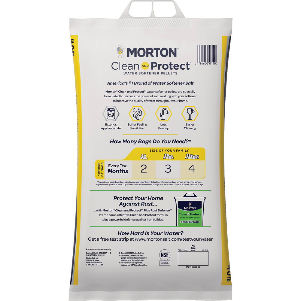 Morton Clean and Protect 40 Lb. Water Softener Salt Pellets Do it Best