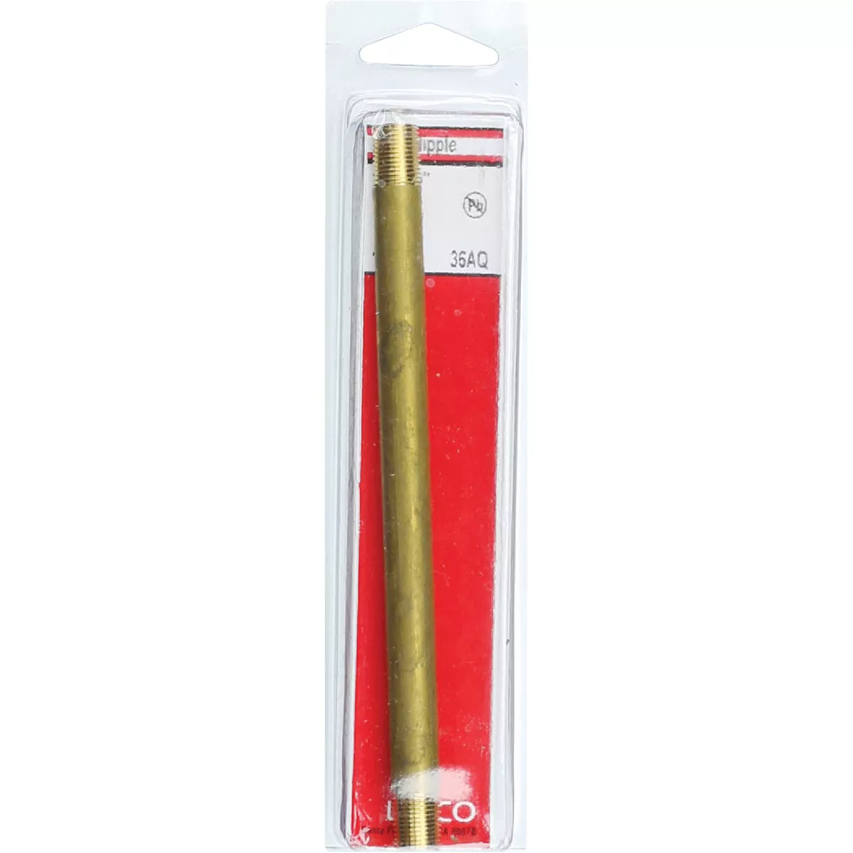 Lasco 1/8 In. x 6 In. Brass Nipple - photo 2