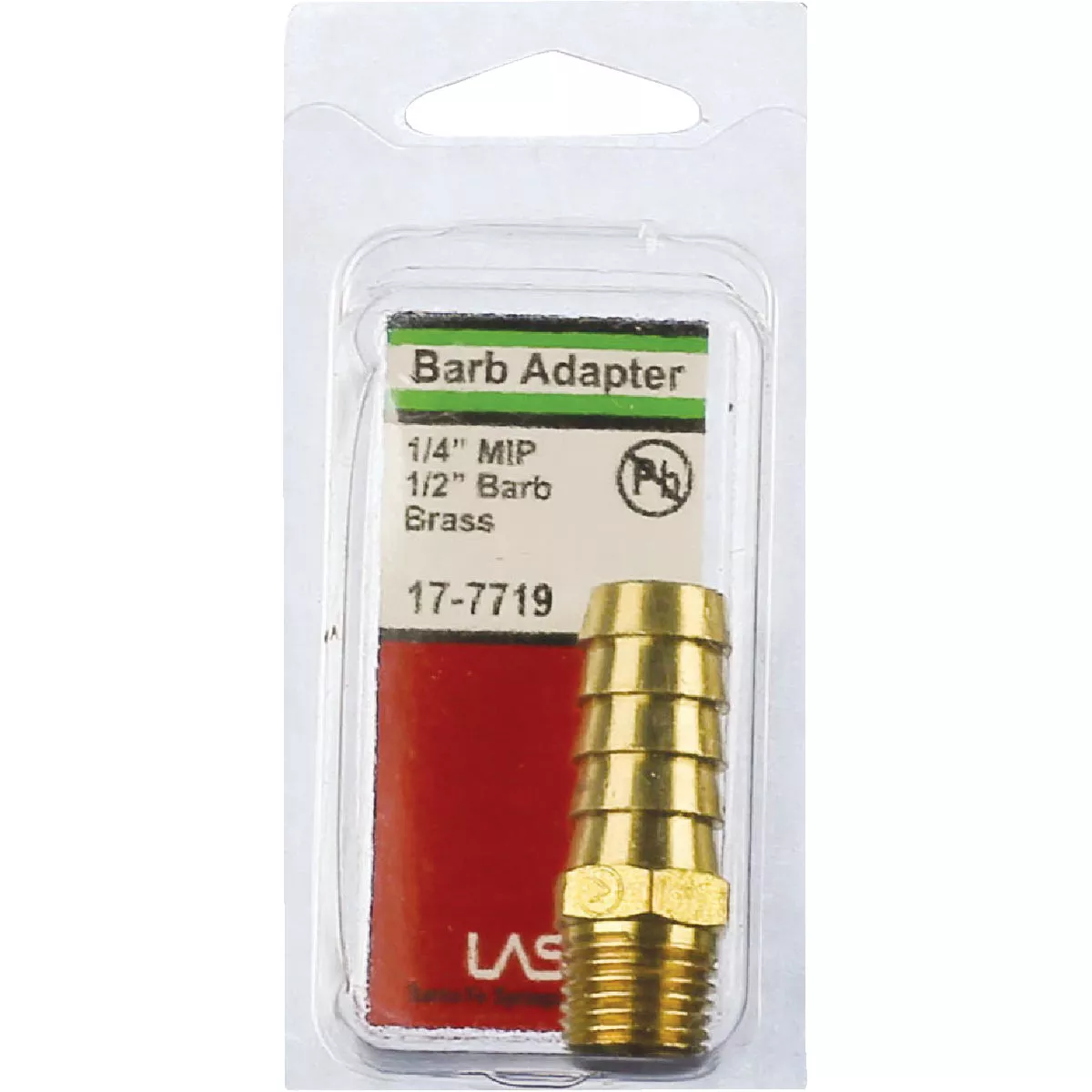 Lasco 1/4 In. MPT X 1/2 In. Brass Hose Barb Adapter - photo 2