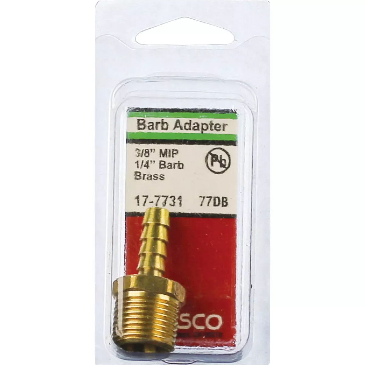 Lasco 3/8 In. MPT x 1/4 In. Brass Hose Barb Adapter - photo 2