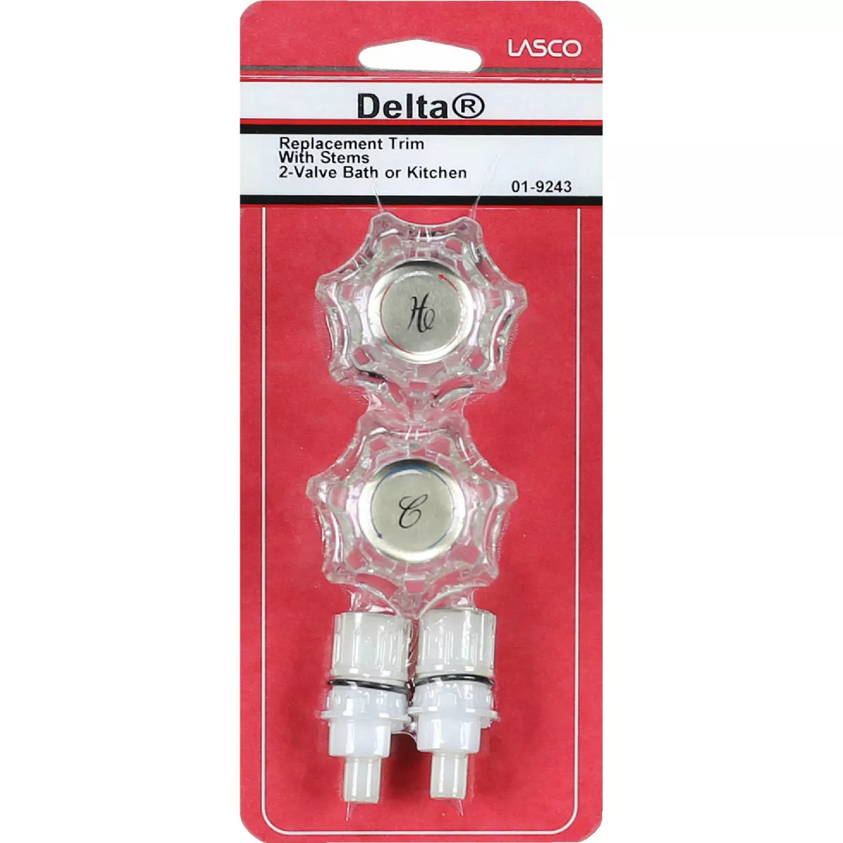 Lasco Delta Small Plastic Handles Fits Delta, Delex Tub & Shower Handle ...