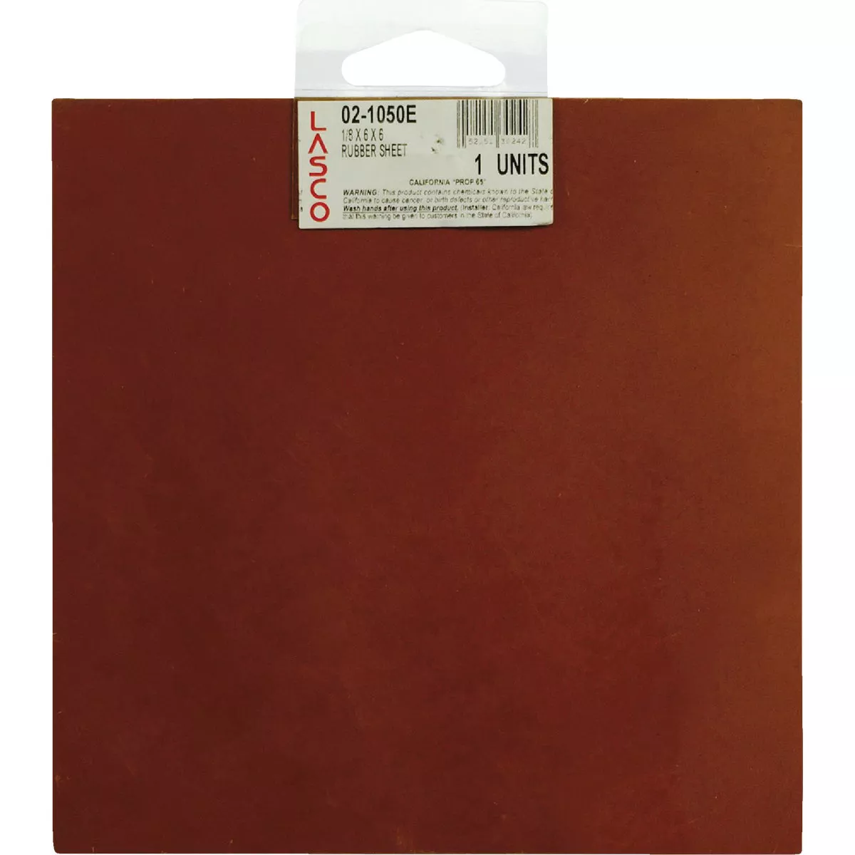 Lasco 6 In. L x 6 In. W x 1/8 In. Thick Rubber Gasket Rubber Sheet - photo 2
