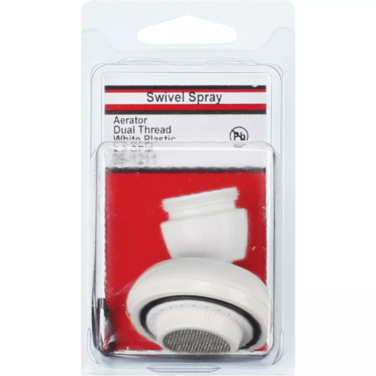 Lasco 2.2 GPM Dual Thread Swivel Spray Aerator, White - photo 2