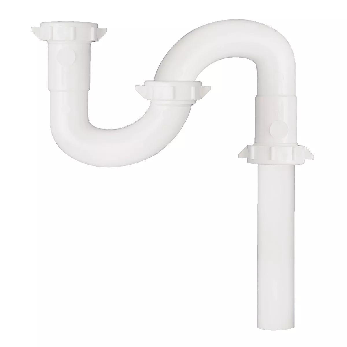Do it Best 1-1/2 In. x 1-1/2 In. White Plastic S-Trap