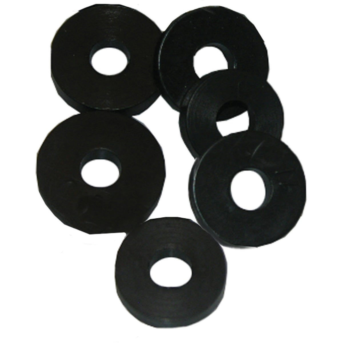 Lasco 11/16 In. Black 3/8L Flat Bibb Faucet Washer (6 Ct.) Do it Best