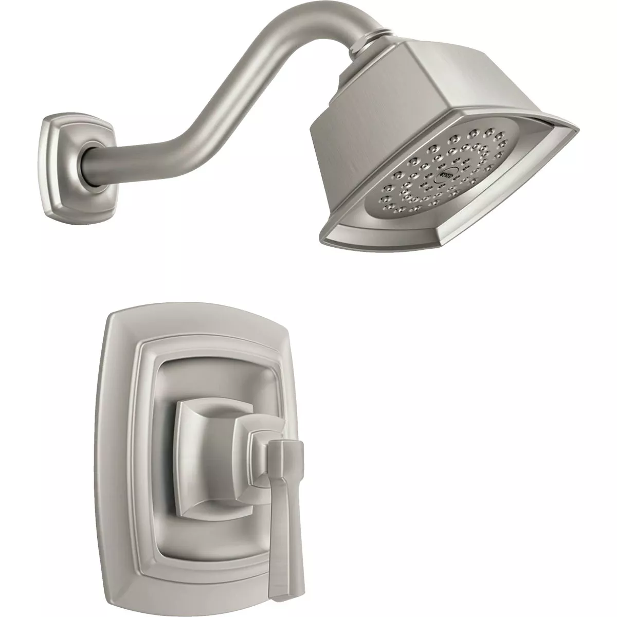 Moen Boardwalk 1.75 GPM 1-Handle Lever Shower Faucet, Spot Resist Brushed Nickel