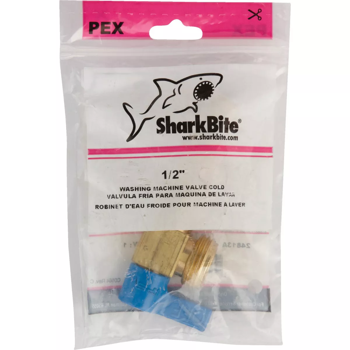 Sharkbite 1/2 In. PEX Washing Machine Valve, Cold - photo 2