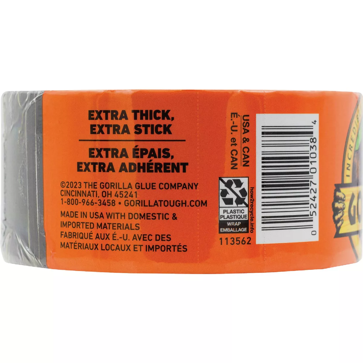 Gorilla 1.88 In. x 10 Yd. Heavy-Duty Duct Tape, Black - photo 3