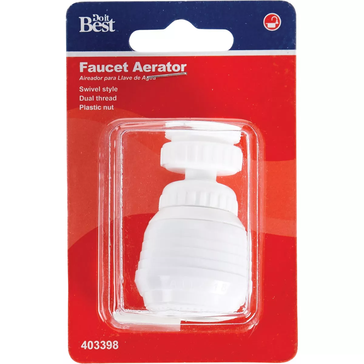 Do it 2.0 GPM Swivel Spray Aerator, White - photo 2