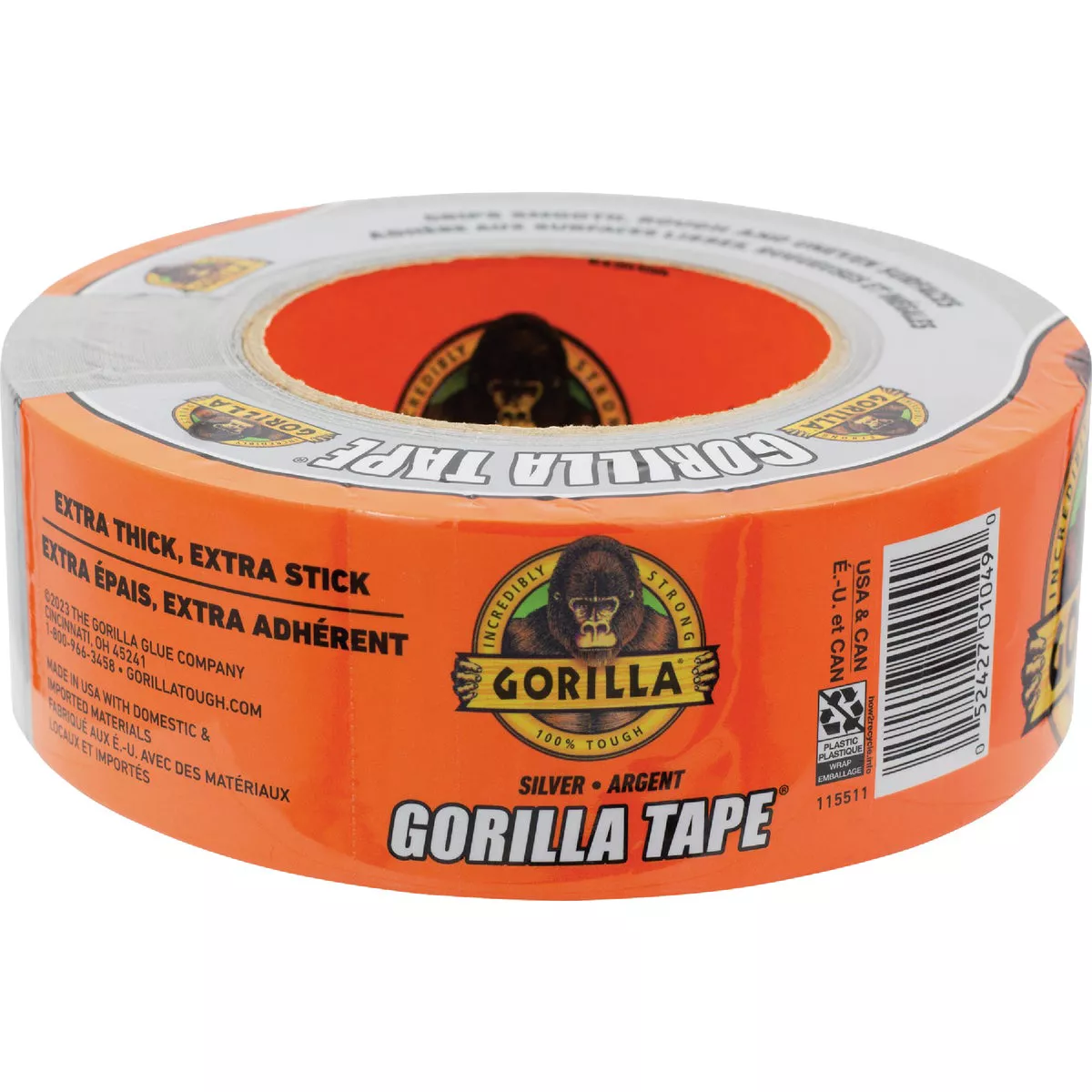 Gorilla 1.88 In. x 30 Yd. Heavy-Duty Duct Tape, Silver - photo 3