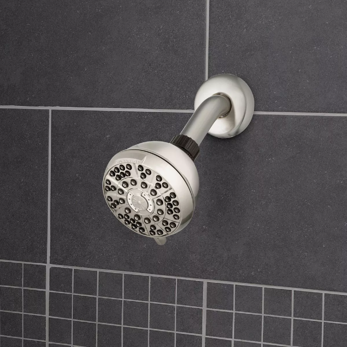 Waterpik PowerPulse Massage 6-Spray 1.8 GPM Fixed Showerhead, Brushed Nickel - photo 3