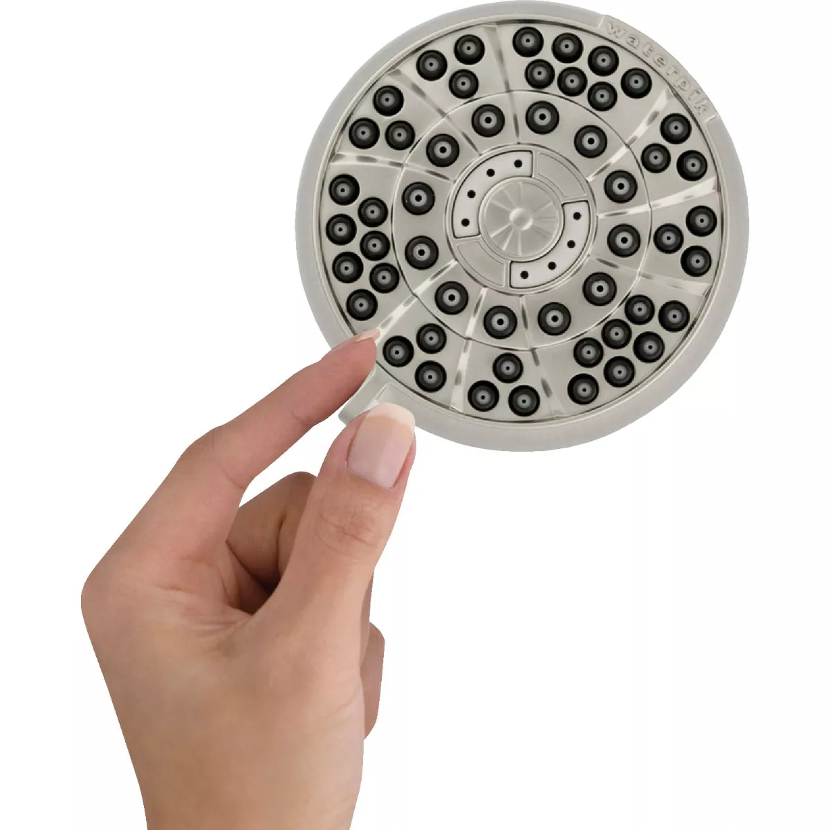 Waterpik PowerPulse Massage 6-Spray 1.8 GPM Fixed Showerhead, Brushed Nickel - photo 2