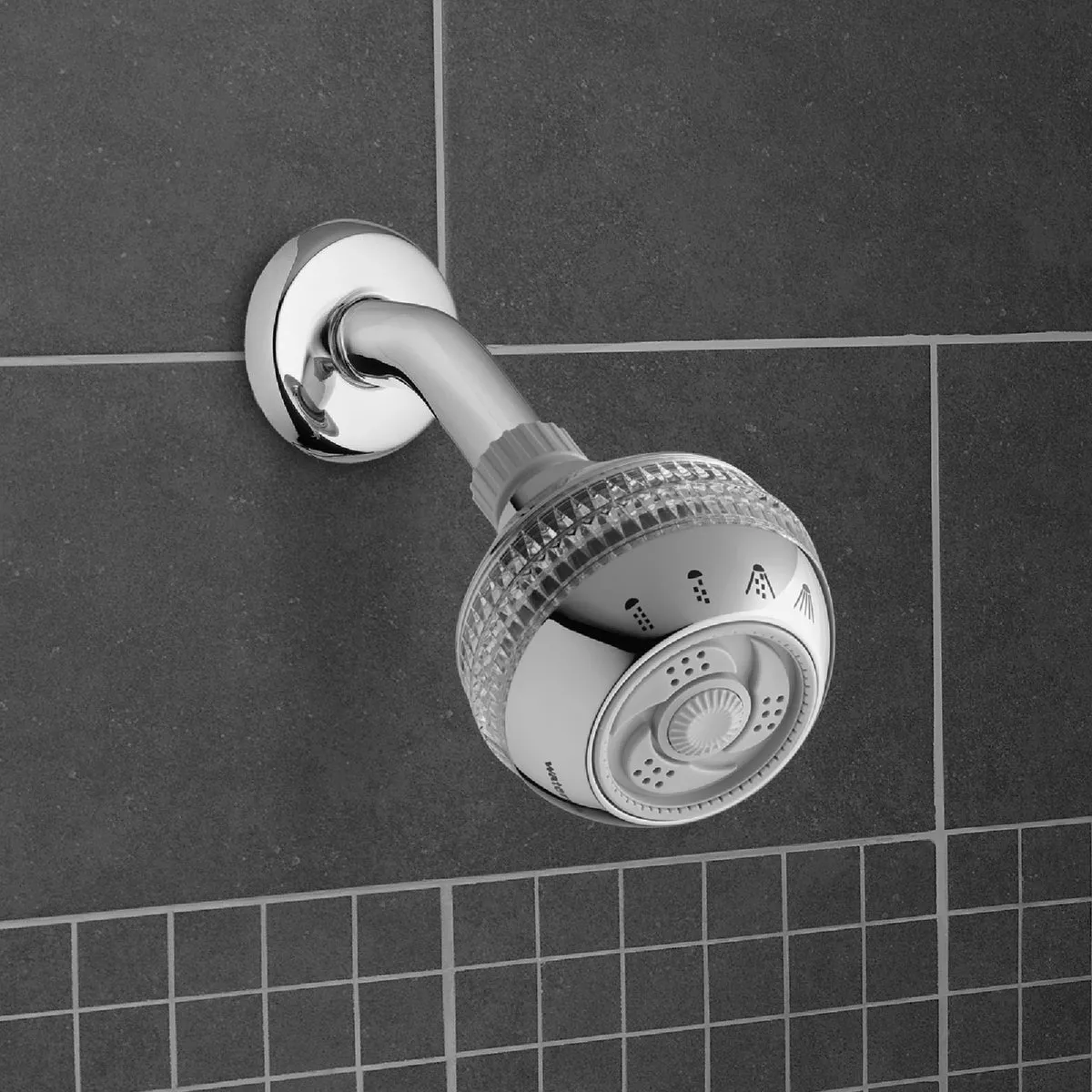 Waterpik PowerSpray+ Original Shower Massage 4-Spray 1.8 GPM Fixed Shower Head, Chrome - photo 4