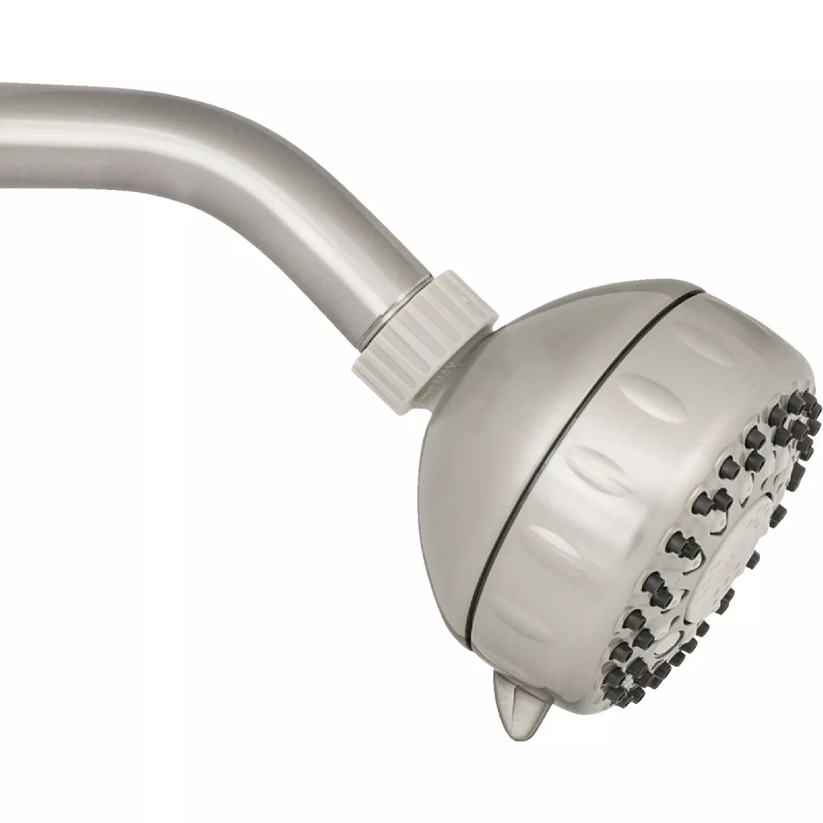 Waterpik PowerSpray+ 5-Spray 1.8 GPM Fixed Showerhead, Brushed Nickel - photo 5