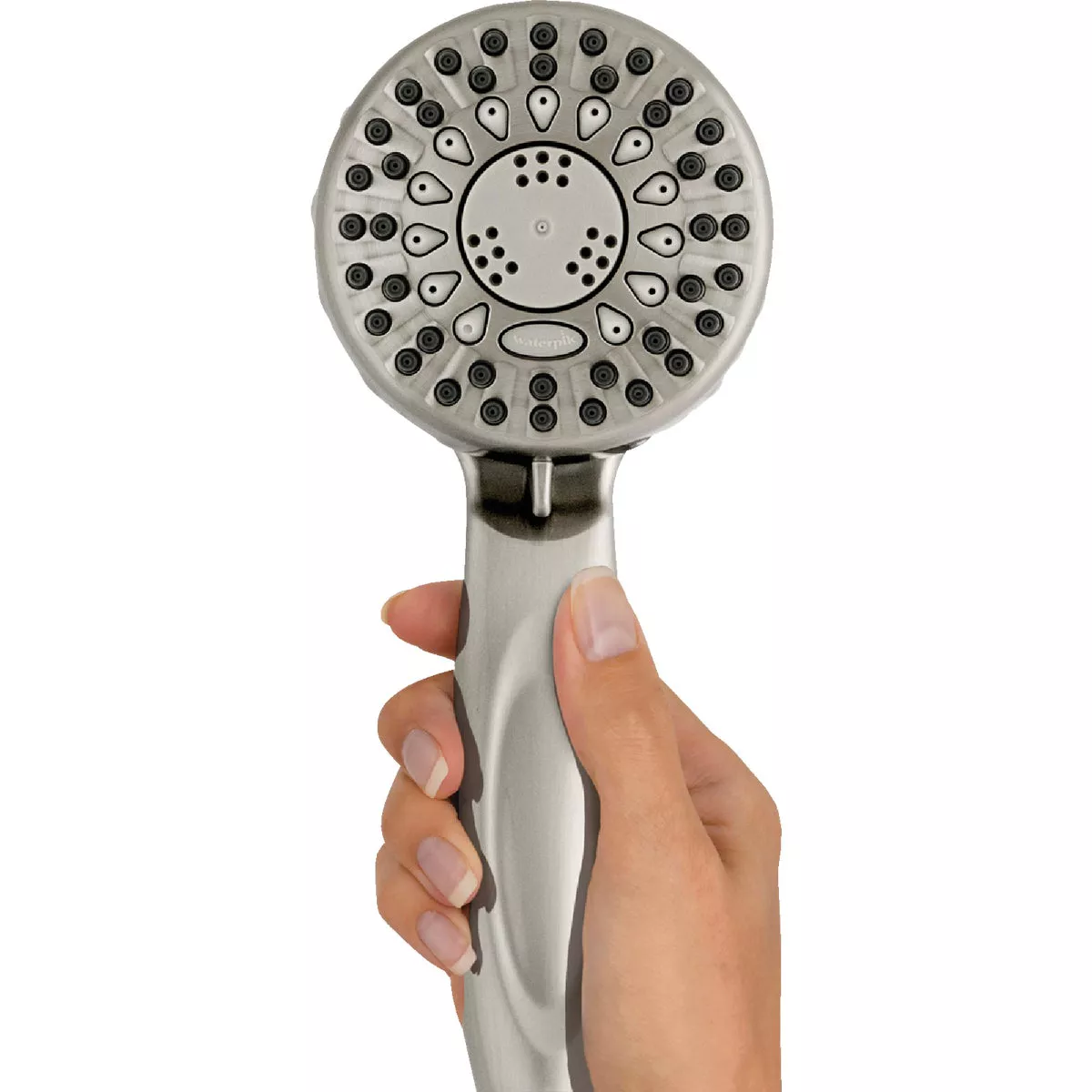 Waterpik PowerSpray 5-Spray 1.8 GPM Handheld Shower, Brushed Nickel - photo 5