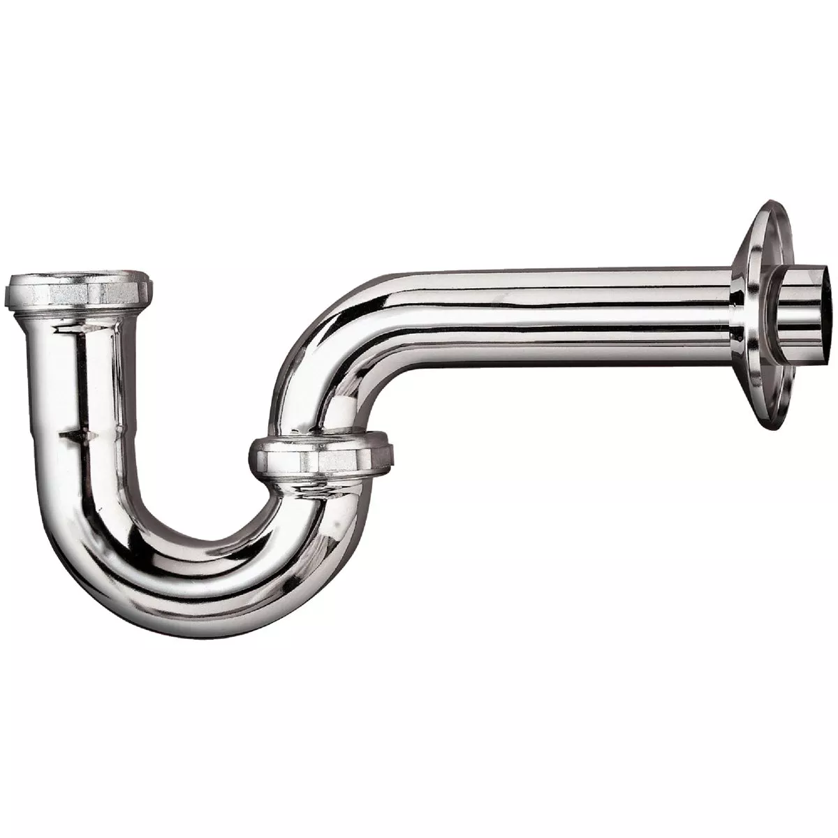 Keeney 1-1/4 In. x 1-1/4 In. Chrome-Plated 20 Gauge Brass P-Trap