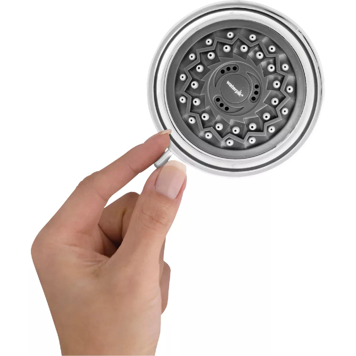 Waterpik PowerSpray+ 3-Spray 1.8 GPM Fixed Showerhead, Chrome - photo 4