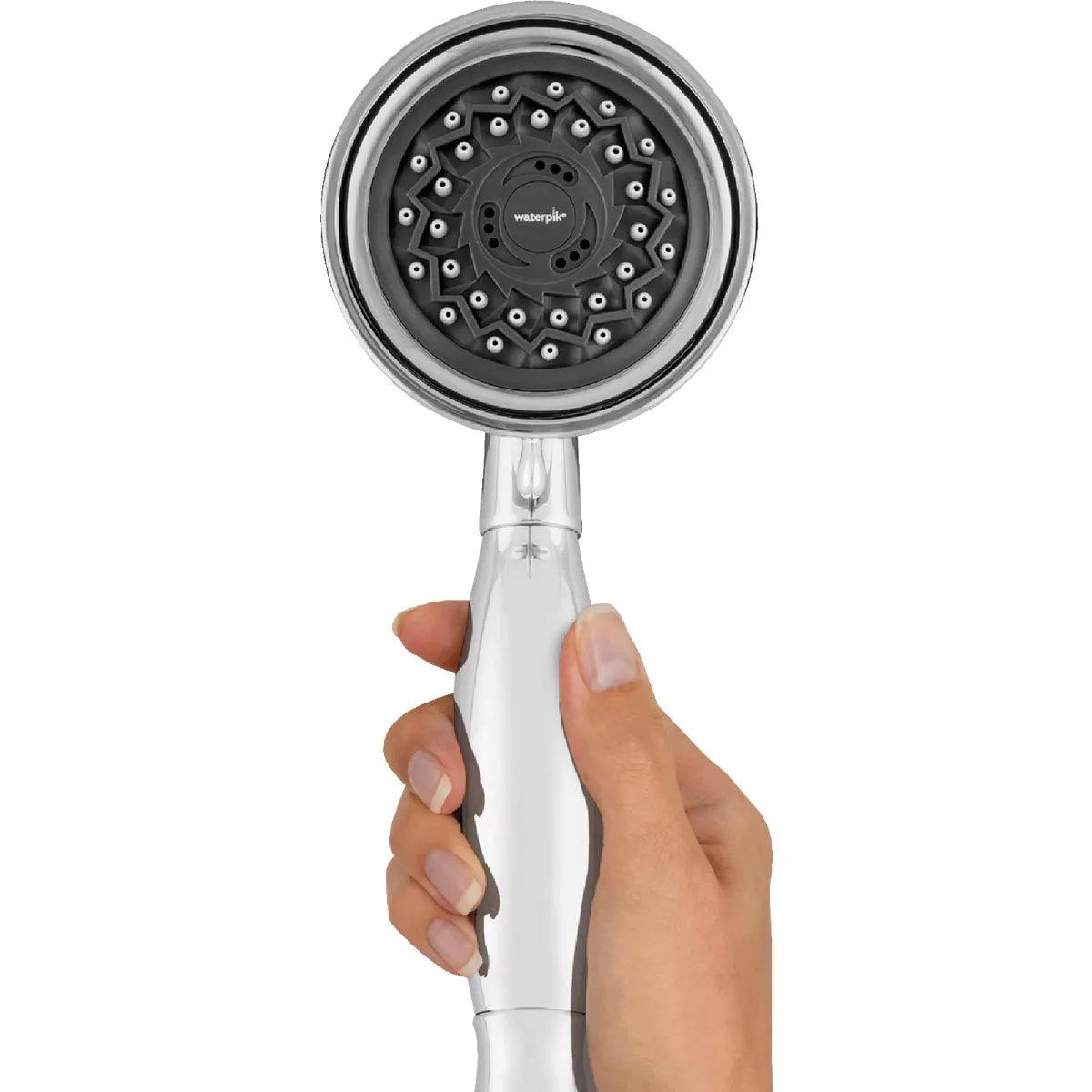Waterpik PowerSpray+ Dual Shower Head 3-Spray 1.8 GPM Combo Handheld Shower & Showerhead, Chrome - photo 3