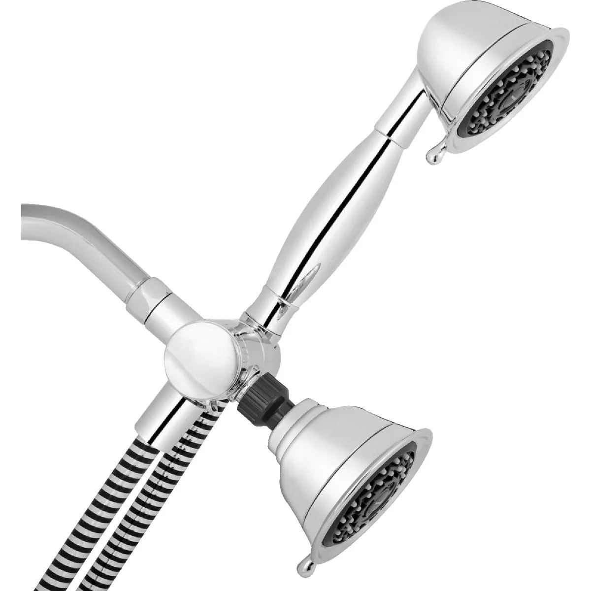 Waterpik PowerSpray+ Dual Shower Head 3-Spray 1.8 GPM Combo Handheld Shower & Showerhead, Chrome - photo 6