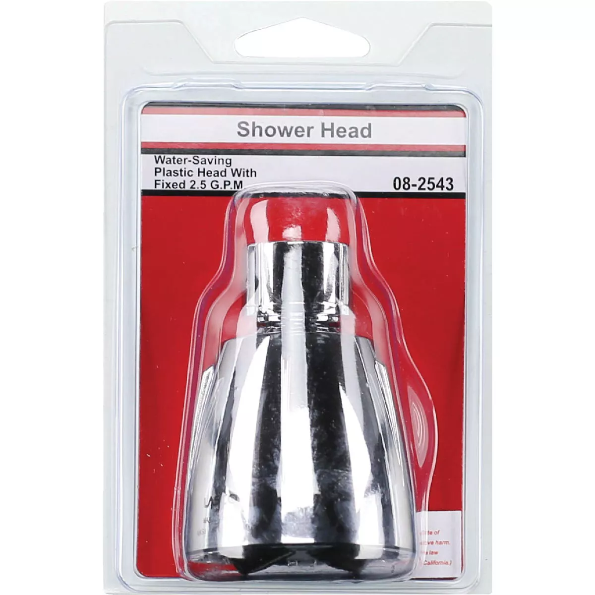 Lasco 1-Spray 1.8 GPM Water Saver Fixed Shower Head, Chrome - photo 2