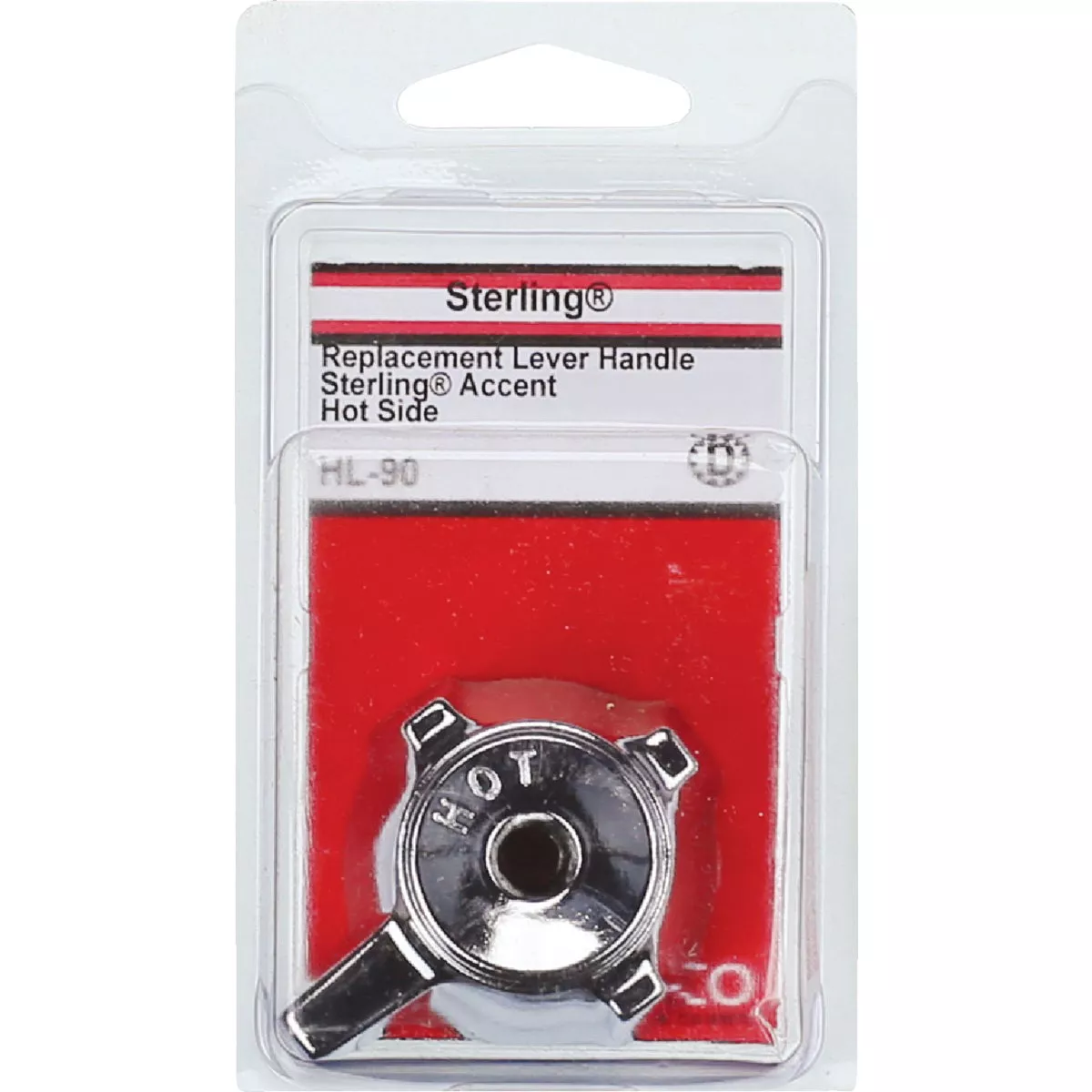 Lasco Sterling Accent Hot Handle Chrome Tub & Shower Handle Kit - photo 2