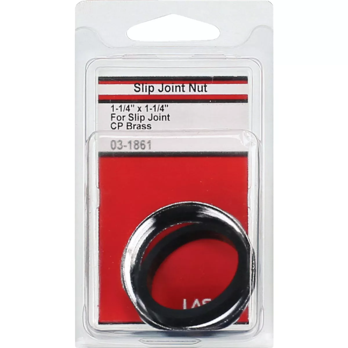 Lasco 1-1/4 In. x 1-1/4 In. Chrome Plated Slip Joint Nut and Washer - photo 2