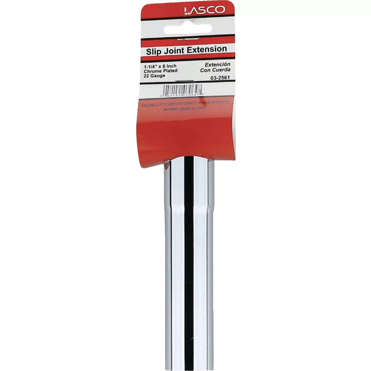 Lasco 1-1/4 In. x 6 In. Chrome Plated Extension Tube - photo 2