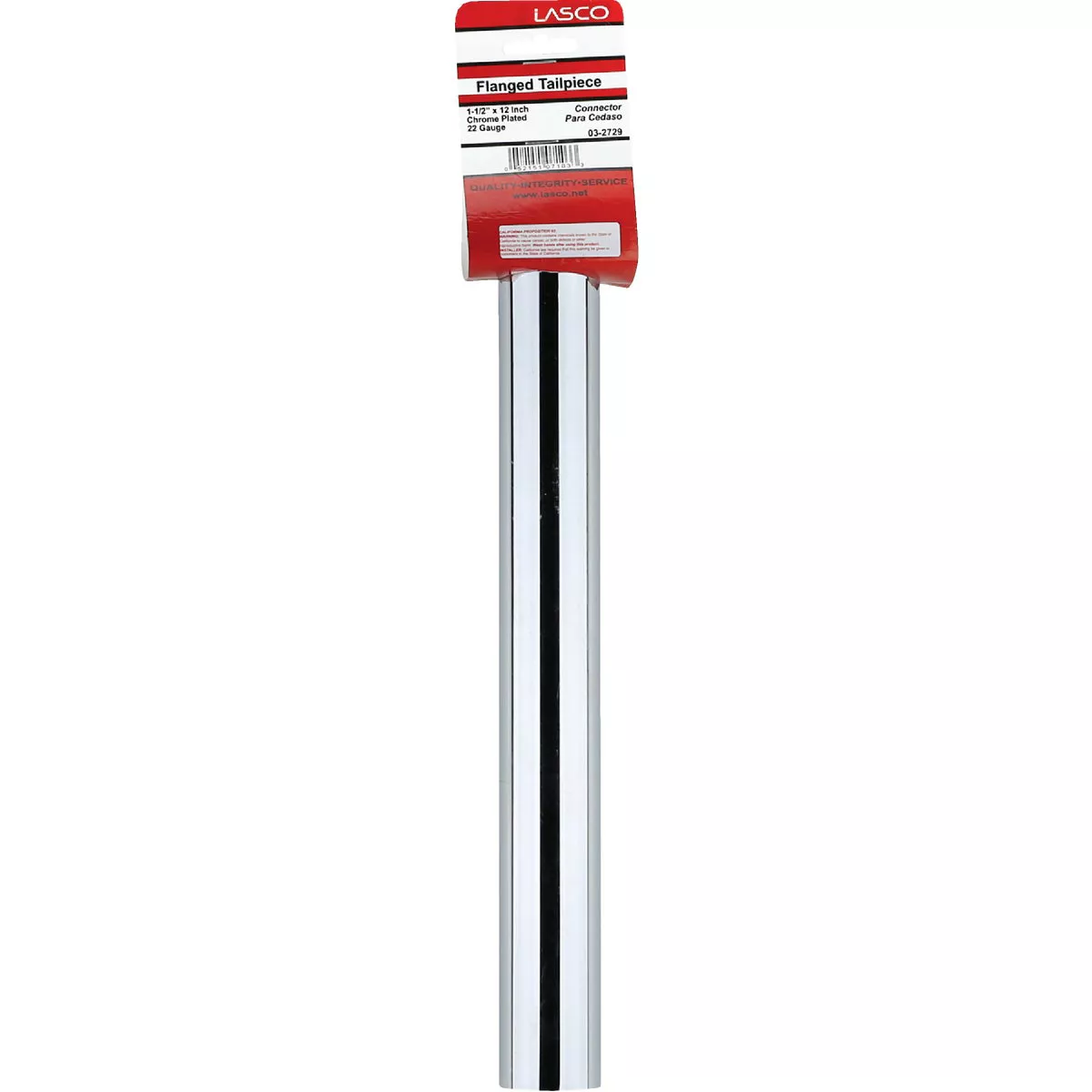 Lasco 1-1/2 In. x 12 In. Chrome Plated Tailpiece - photo 2