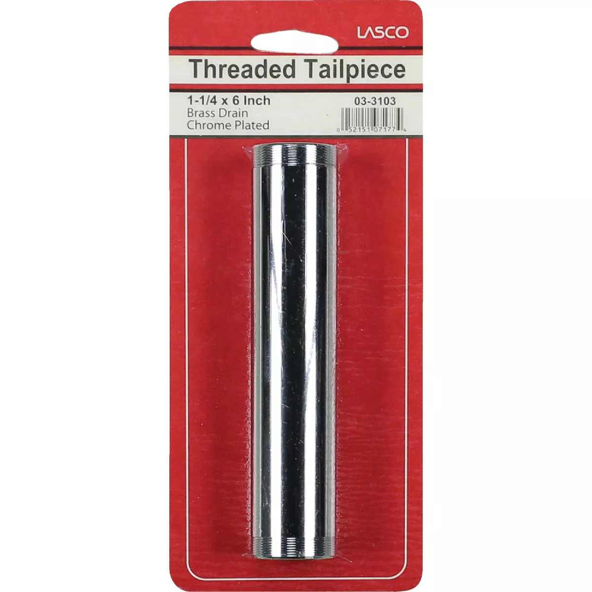Lasco 1-1/4 In. x 6 In. Chrome Plated Threaded Tube - photo 2