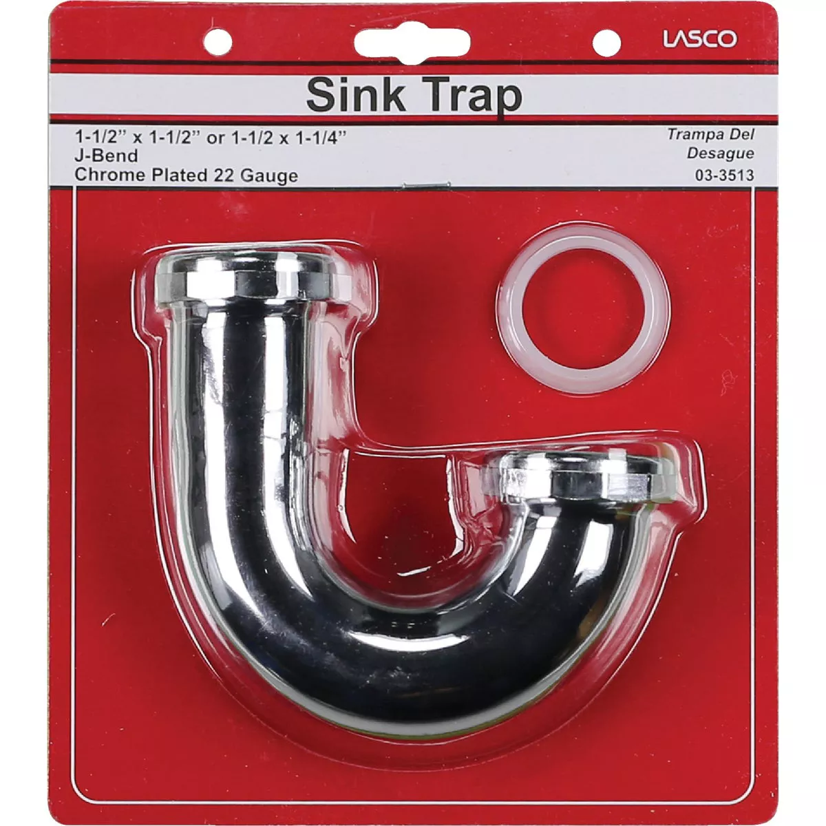 Lasco 1-1/2 In. or 1-1/4 In. Chrome Plated J-Bend - photo 2