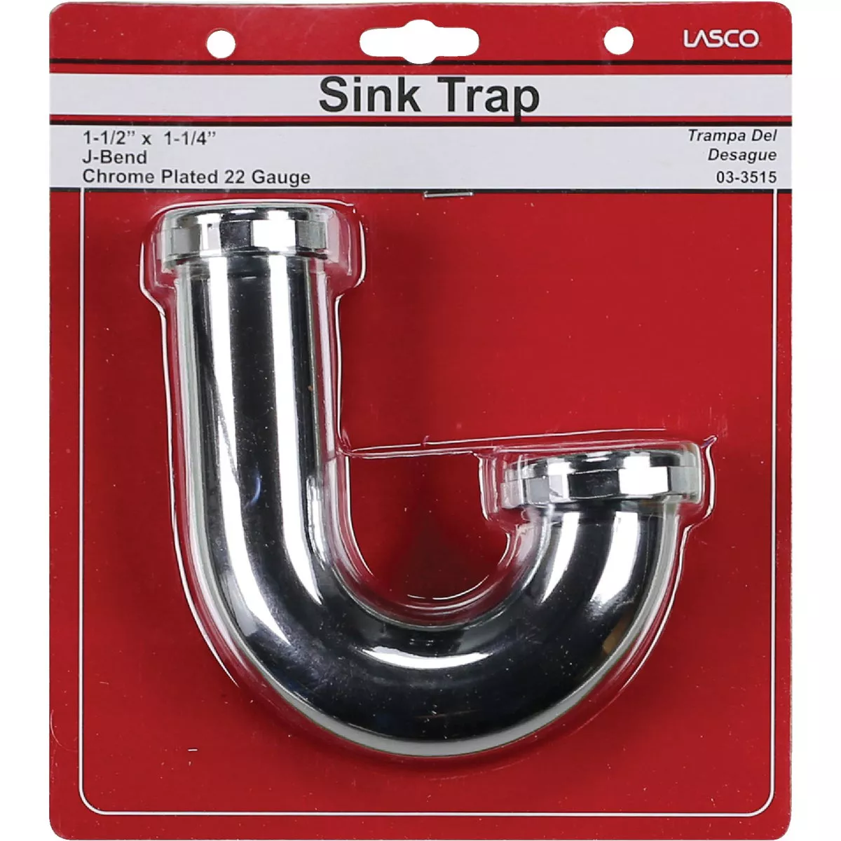 Lasco 1-1/2 In. x 1-1/4 In. Chrome Plated J-Bend - photo 2