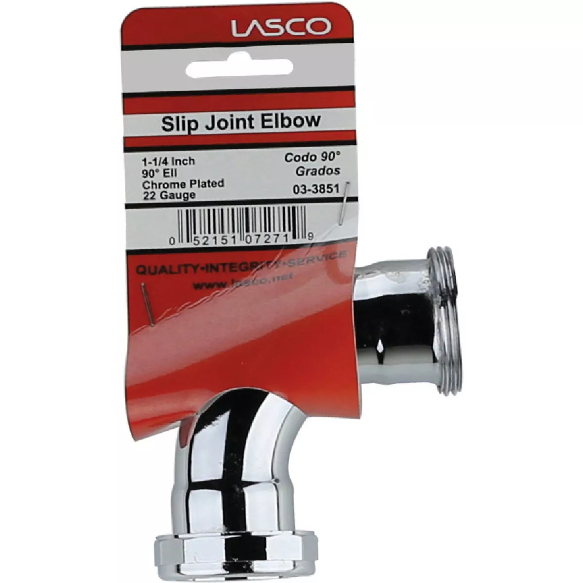 Lasco 1-1/4 In. Chrome-Plated Elbow - photo 2