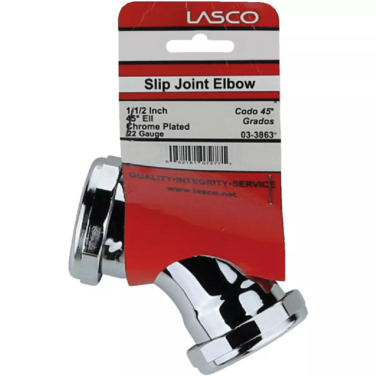 Lasco 1-1/2 In. Chrome-Plated Elbow - photo 2
