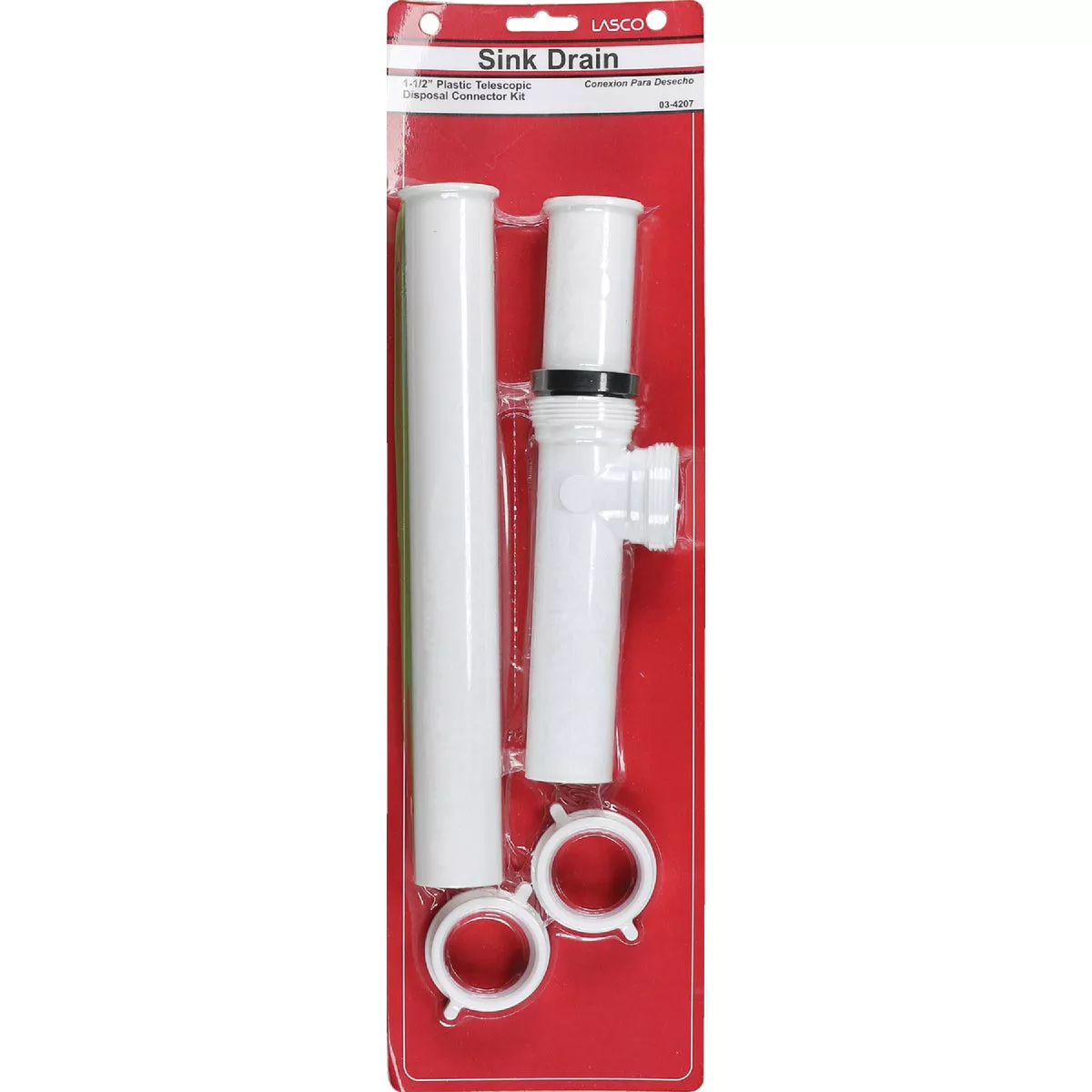 Lasco 1-1/2 In. OD x 12 In. Flanged Tailpiece White Plastic End Outlet Waste - photo 2