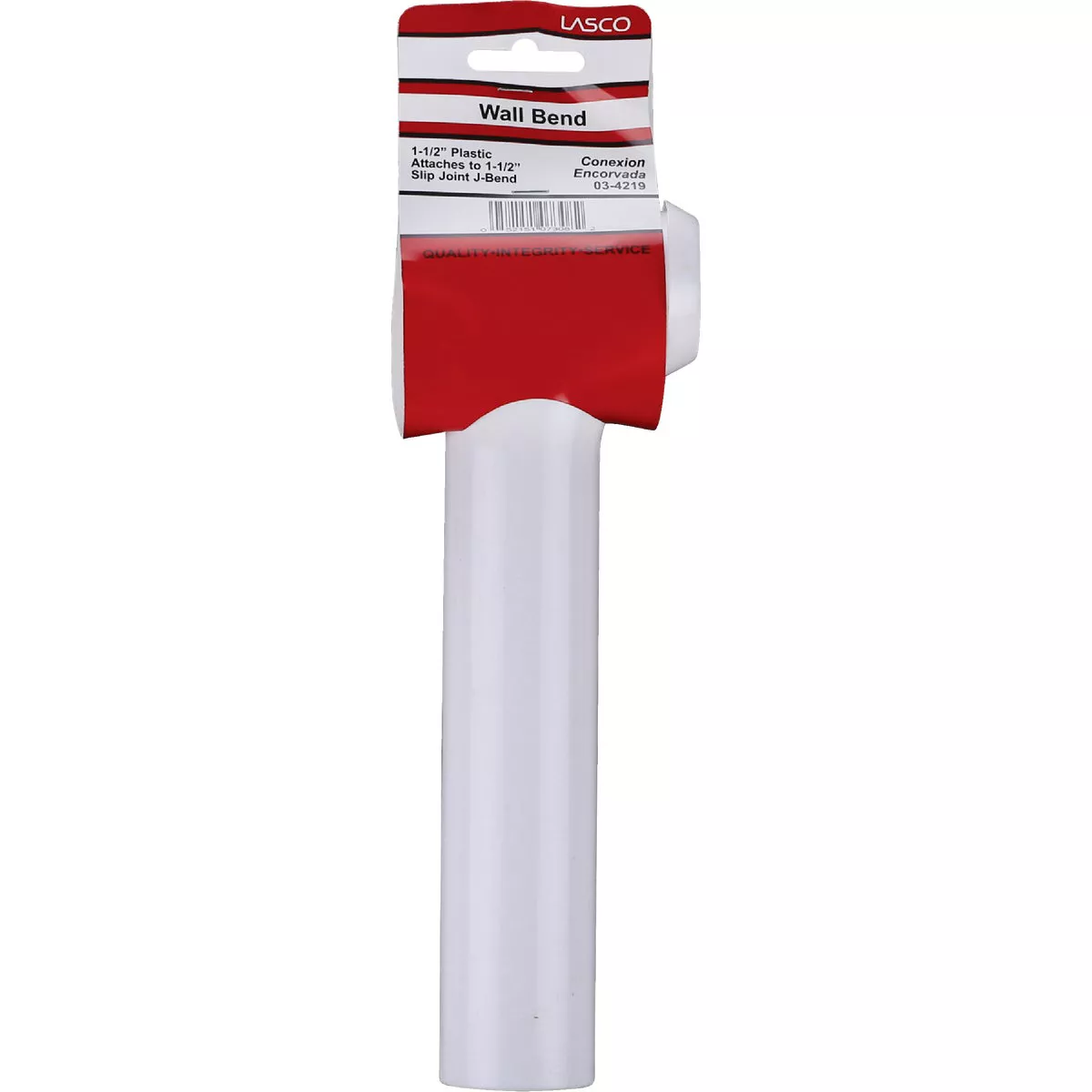 Lasco 1-1/2 In. OD x 7 In. White Plastic Wall Tube - photo 2