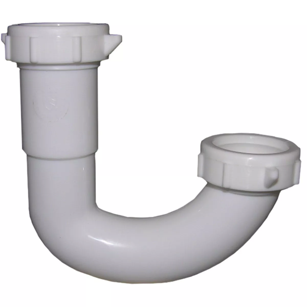 Lasco 1-1/4 In. White Plastic J-Bend